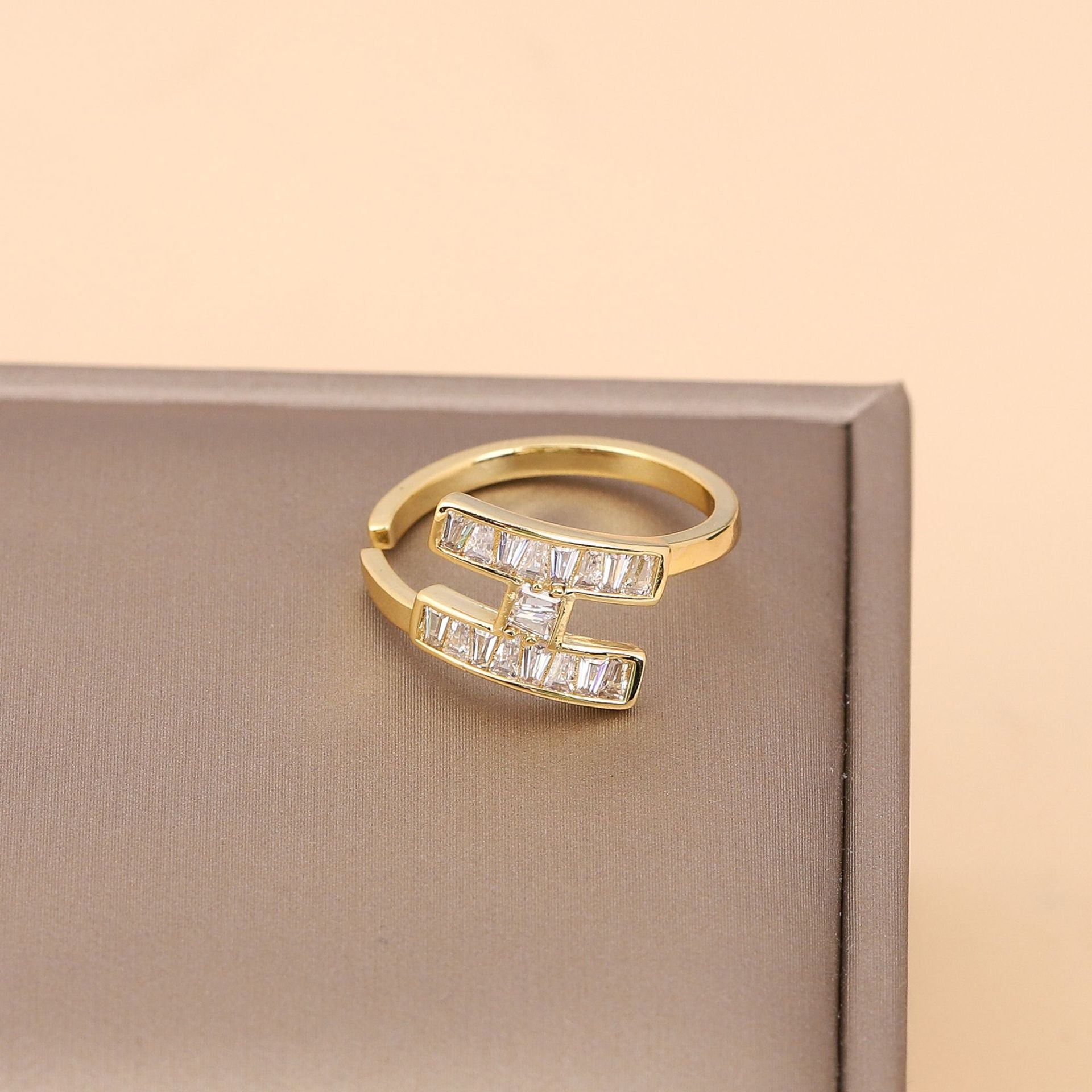 H Letter Full Set with Zircon Ring Luxury Jewelry Gift Set