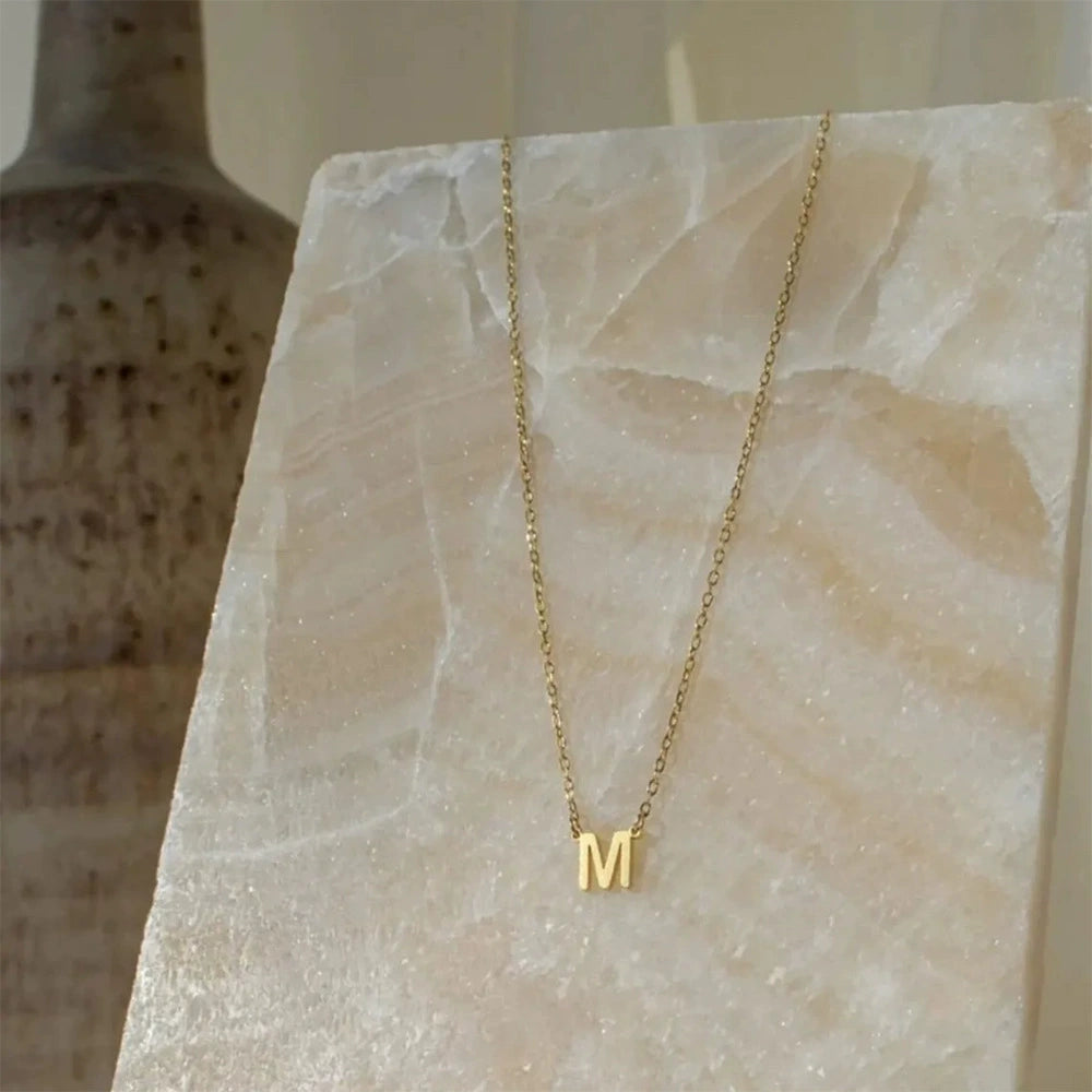 Delicate Initial Letter Necklace - Personalized Jewelry