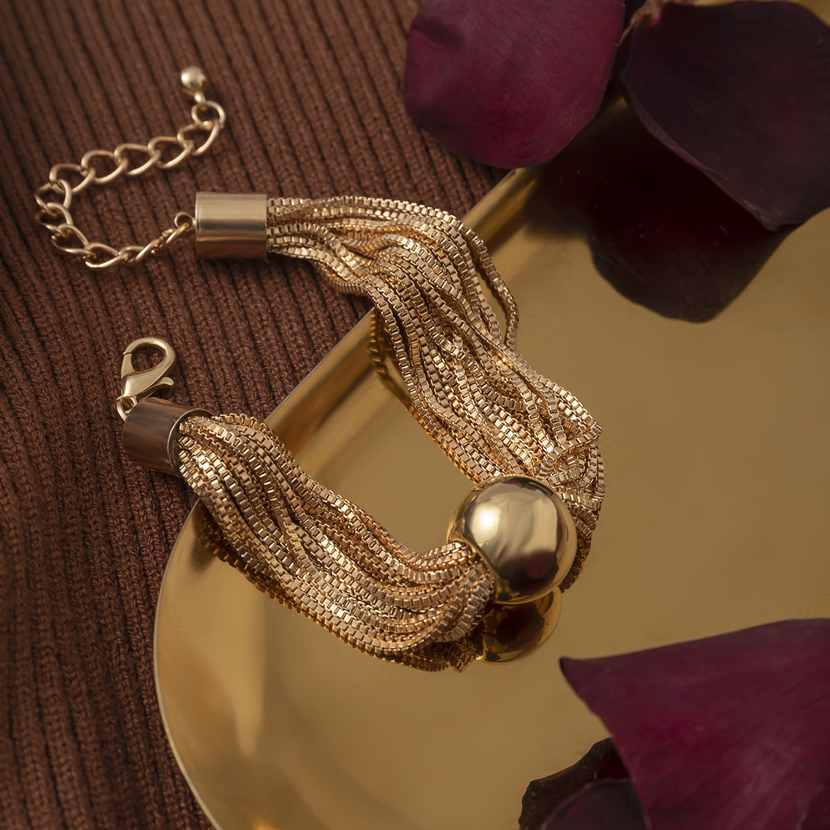 Layered Chain Stacking Chic Bracelet for Women