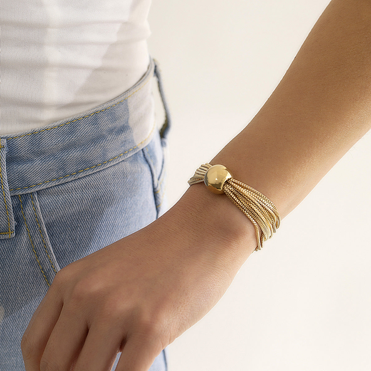 Layered Chain Stacking Chic Bracelet for Women