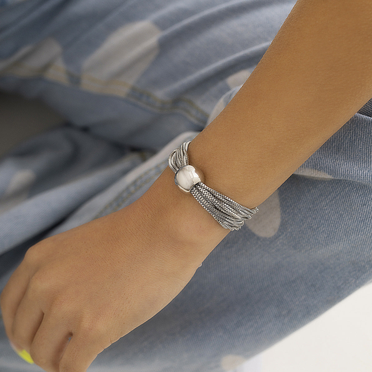 Layered Chain Stacking Chic Bracelet for Women