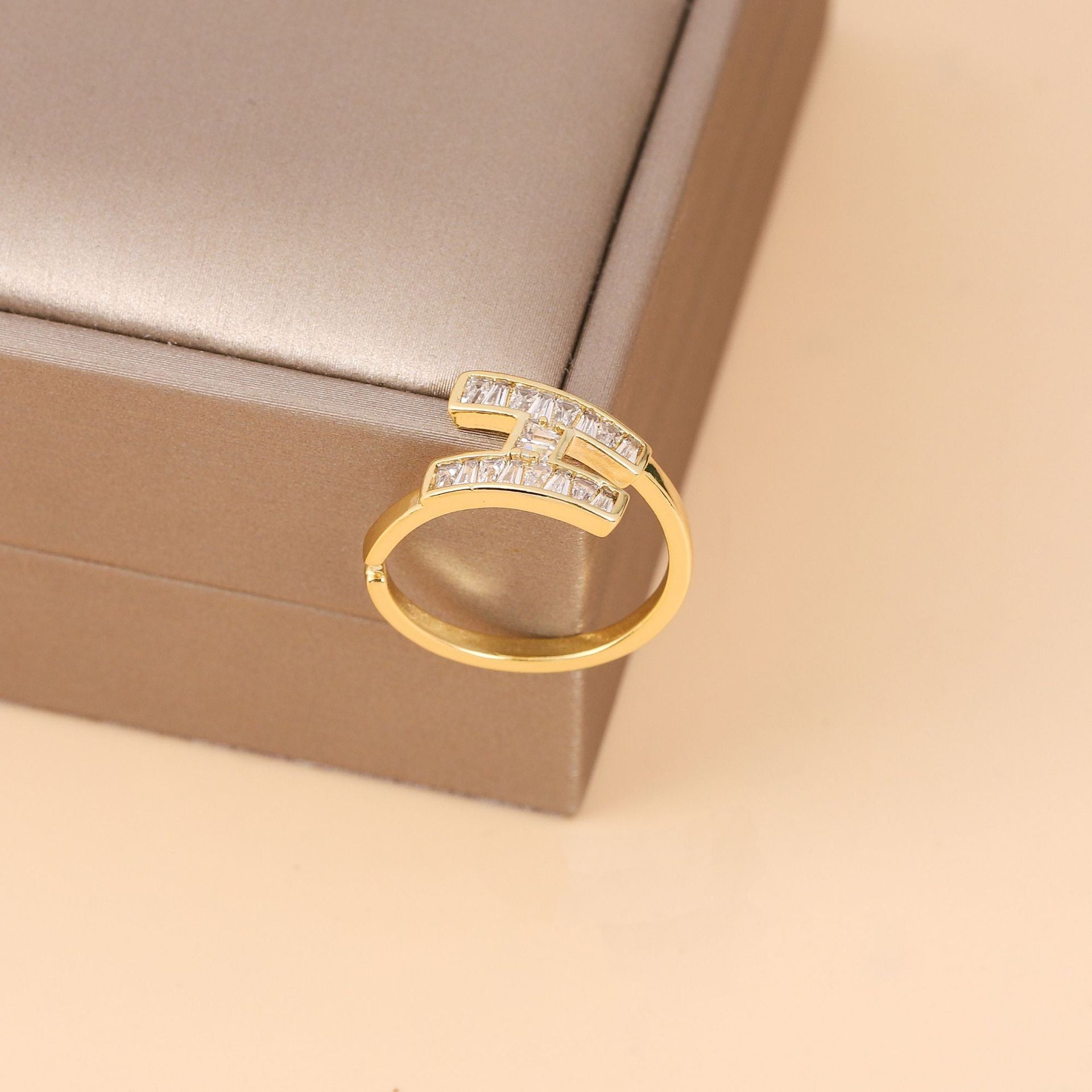 H Letter Full Set with Zircon Ring Luxury Jewelry Gift Set
