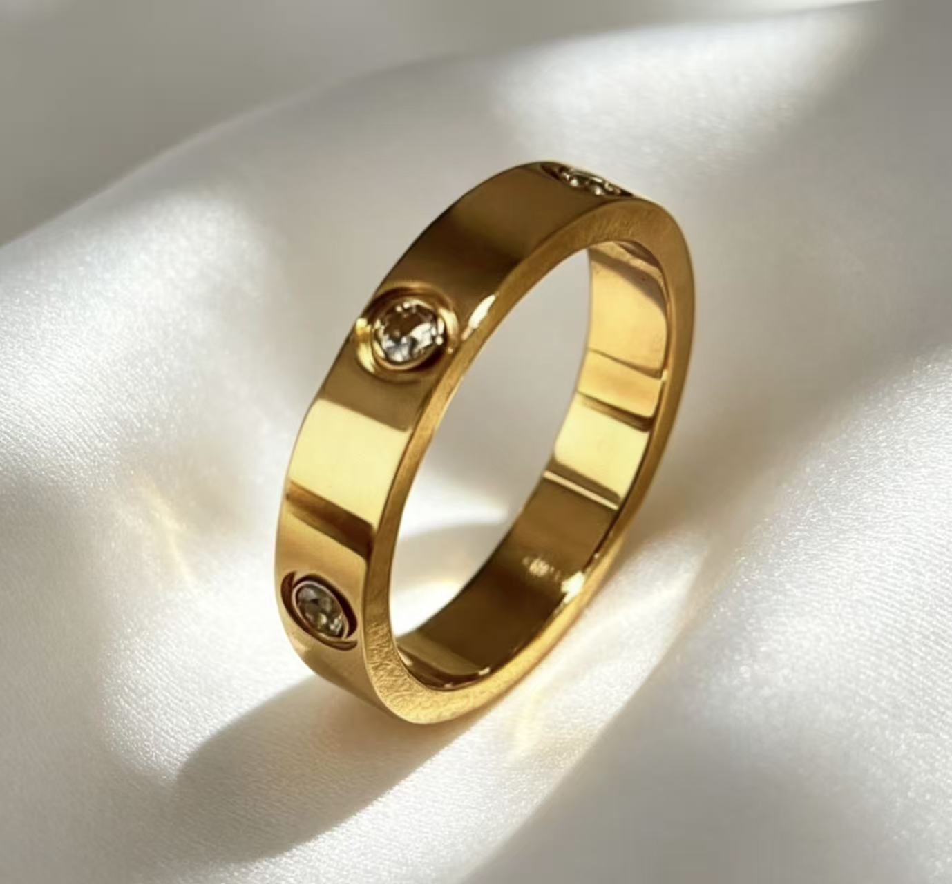 Titanium Steel Cross Ring 8mm Wide Men's Band