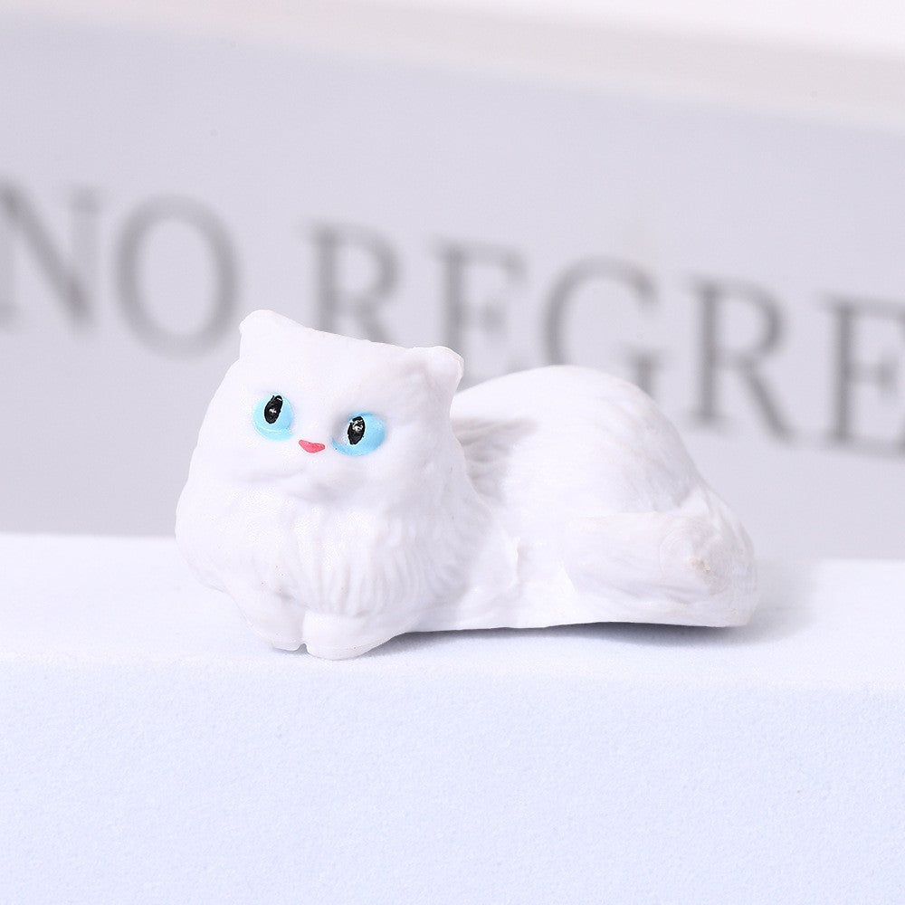Cute Cat Figurine Mini Desk & Car Console Decoration