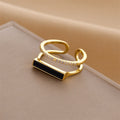 Creative Personality Real Gold Ring - Elegant Fine Jewelry