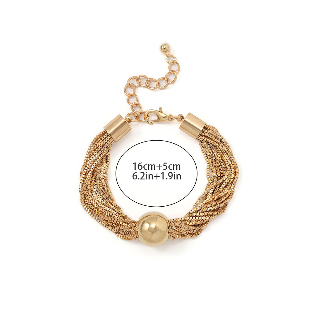 Layered Chain Stacking Chic Bracelet for Women