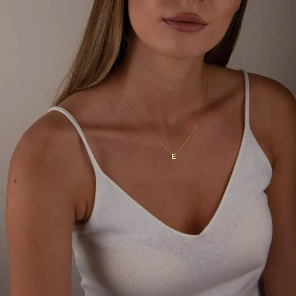 Delicate Initial Letter Necklace - Personalized Jewelry